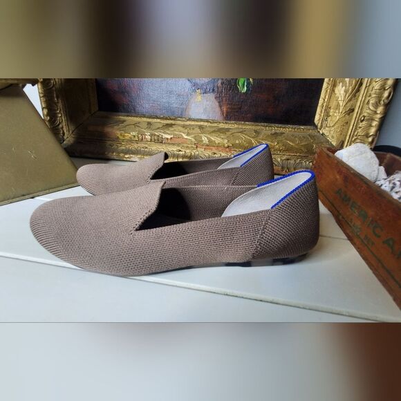Rothy Brown Slip-On Loafers with Light Brown With Blue Accent Size 6 1/2 - Picture 15 of 16